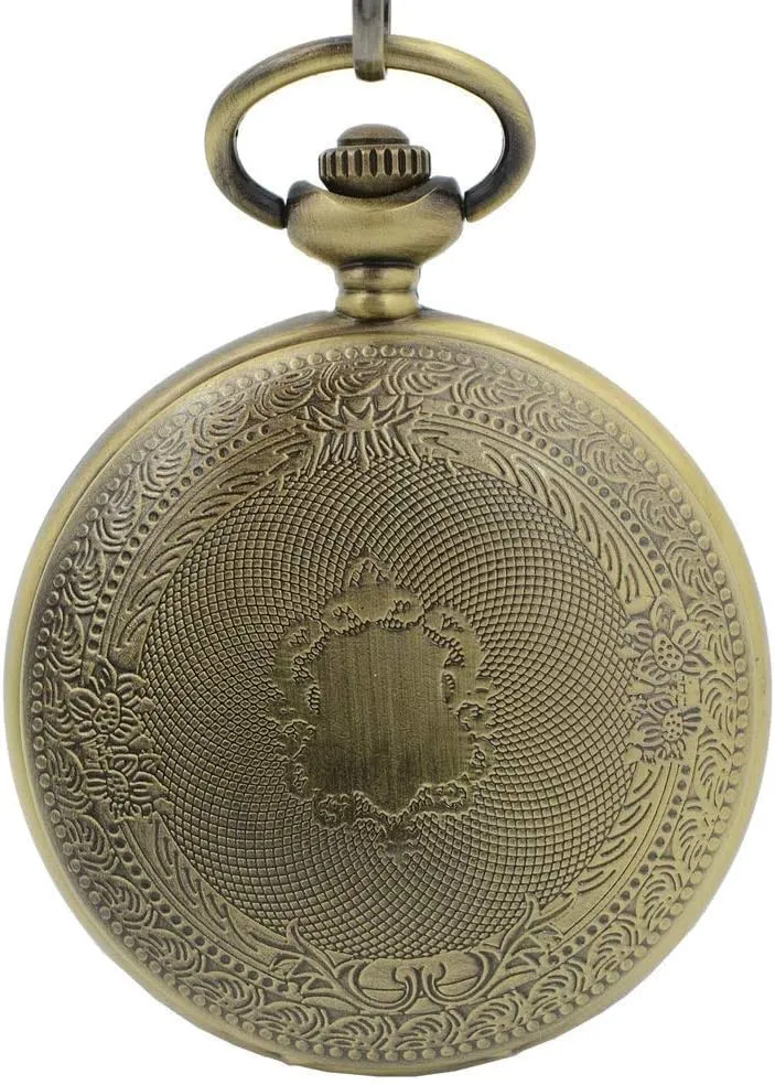 Mechanical Pocket Watch Lucky Dragon Phoenix Black Skeleton Dial Roman Numberals carboniferous home groan provision supplier chemistry with Chain   Gift Box Pocket Watch,Antique 