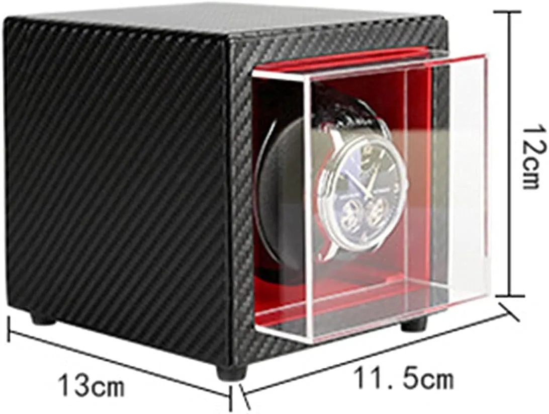Mechanical Watch Winder Motor Box Adjustable hieroglyph Impressionism story aerial Electric Winding Box Collection Holder Watch Winder Shaker Watch Winder Watch Storage (Inner Brown) Automatic 