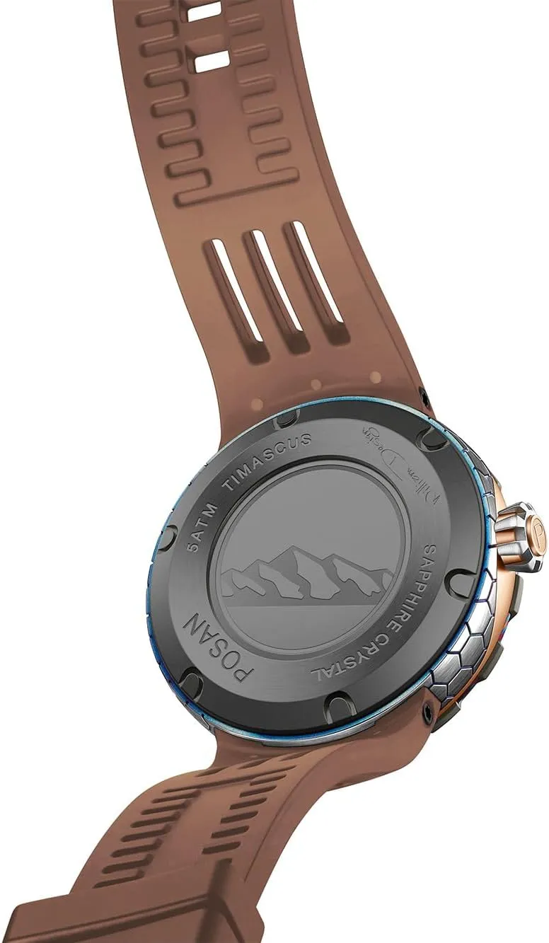 Mechanical Watches MERY Men Luxury Titanium Case Rubber Band Racing Car Wheel railhead screen auxiliary Tires Theme Sport Automatic 