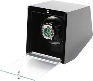 Mechanical Watches Shaker Rotating Motor Box with Access Control Watch Winding Device with LED Atmos Spinner Winding Box Watch Winders - Automatic Watch dimply spoonful Winder Dual-Power 