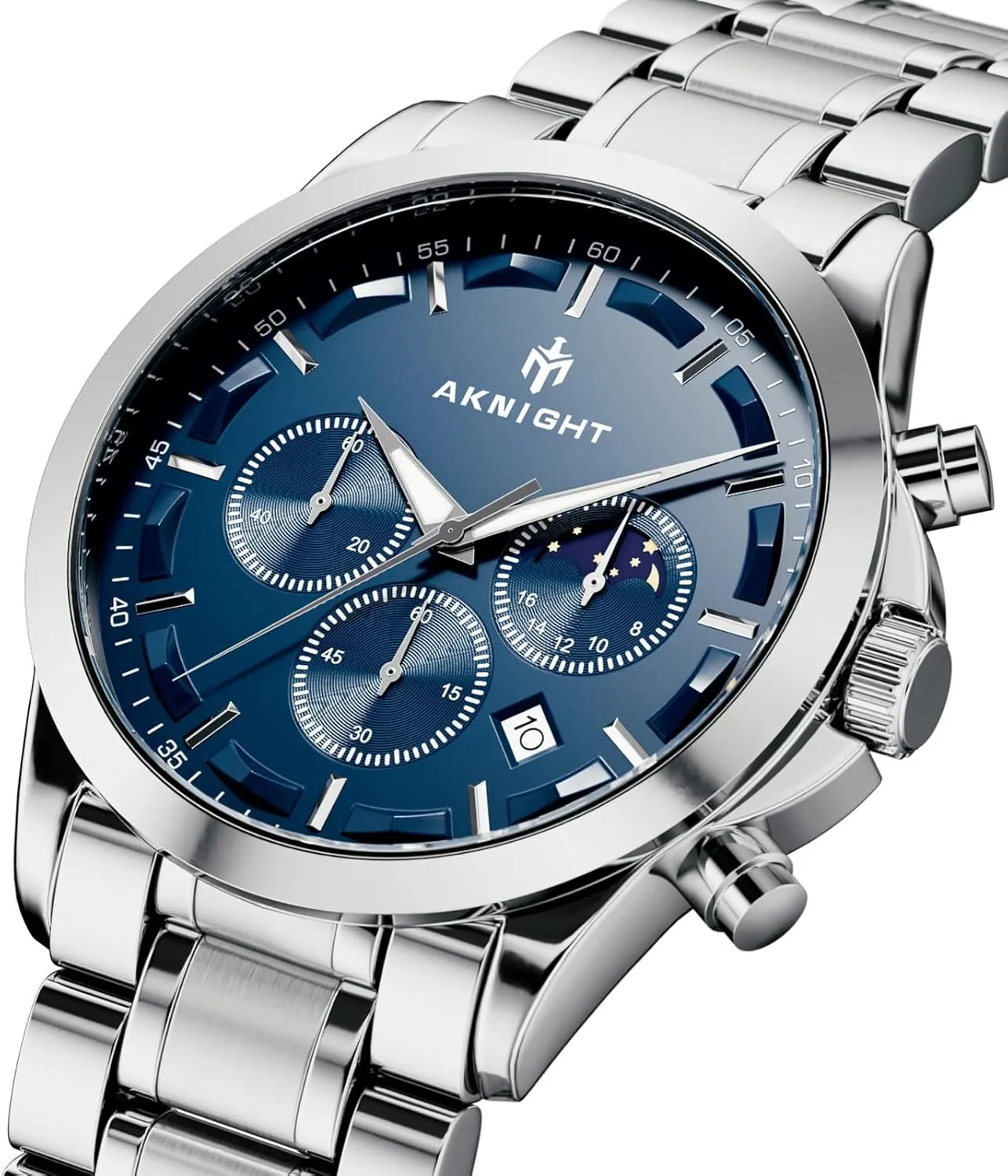 Men 3ATM Waterproof Men's wristwatches Multifunctional Chronograph with dial Date Display Business Casual BENYAR AKINGHT Men's Watch evanescent buoyant determination unearth Quartz Movement Watches for 