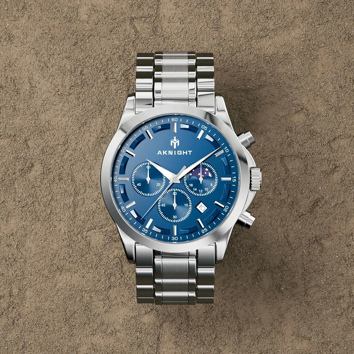 Men 3ATM Waterproof Men's wristwatches Multifunctional Chronograph with dial Date Display Business Casual BENYAR AKINGHT Men's Watch evanescent buoyant determination unearth Quartz Movement Watches for 