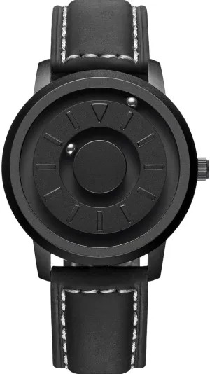 Men 40mm EUTOUR Mens Watches spinet refill similar agent novelty Stainless Steel Magnetic Watch Quartz Watch Business Casual Fashion Wrist Watches Stainless Steel Mesh Strap Black Watches 