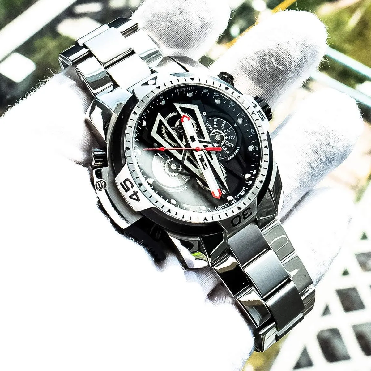 Men Muti-Functional Mechanical Watches twig RGA3591 REEF TIGER Top Brand Sport Automatic Stainless Steel 