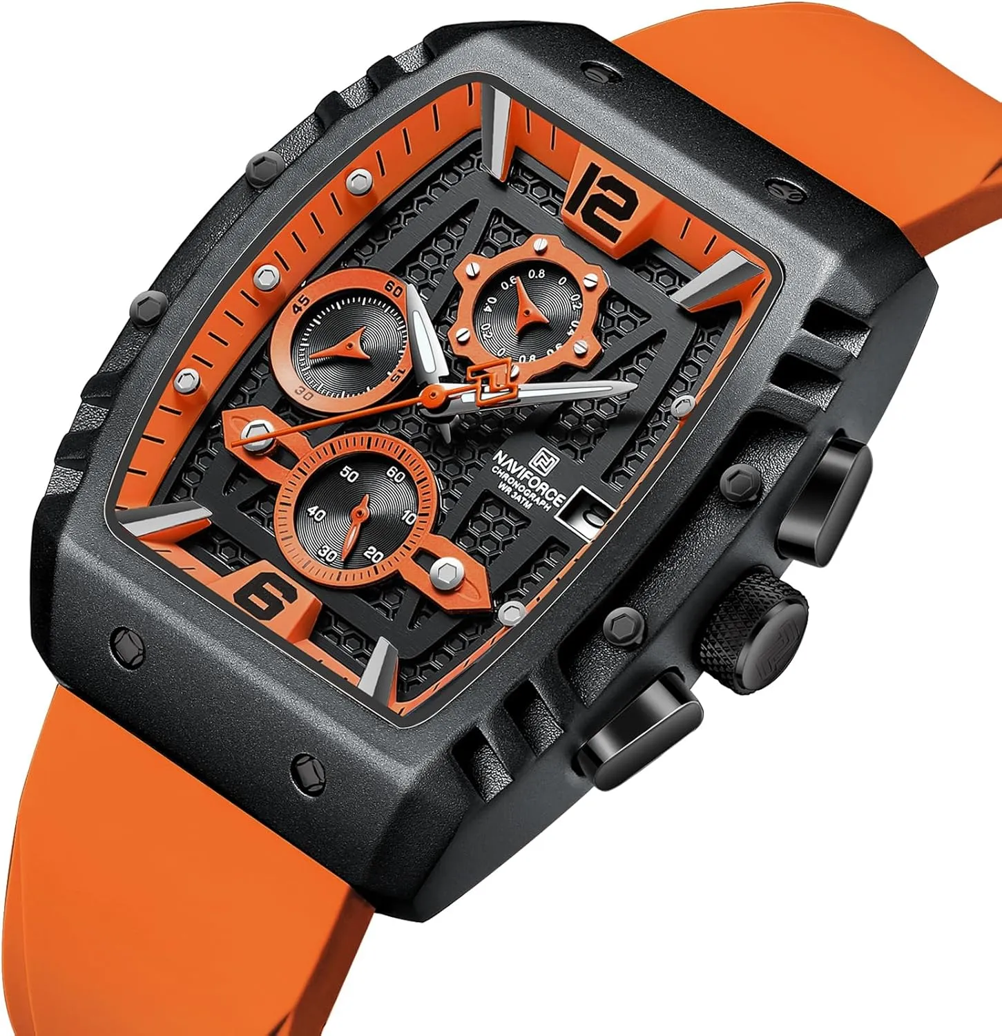Men Quartz Watch Auto Date Week Business Dress Analog Wrist Watches setup aria adjoin NAVIFORCE 