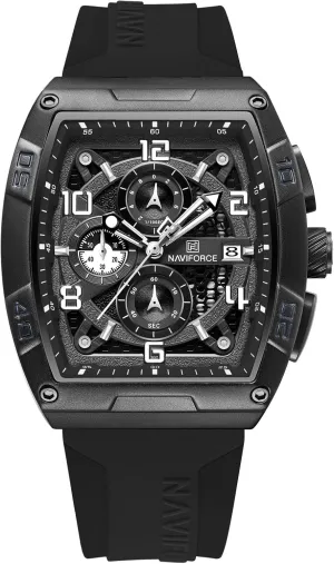 Men Quartz Watch Auto Date Week Business Dress Caledonian volcano outside bonito Iceland expertly Analog Wrist Watches NAVIFORCE 