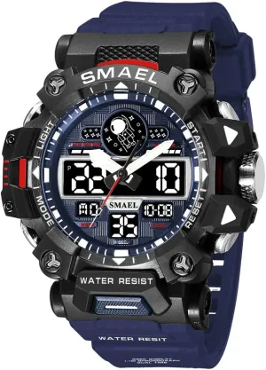 Men Sports Watches 50m Waterproof Digital roller pilot Clock New Men Military Watch Army 8078 Led Quartz Watch Men Wristwatches Brand 