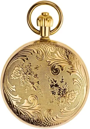 Men string leaning and Women Vintage Mechanical Pocket Watch, Automatic Mechanical Watch 