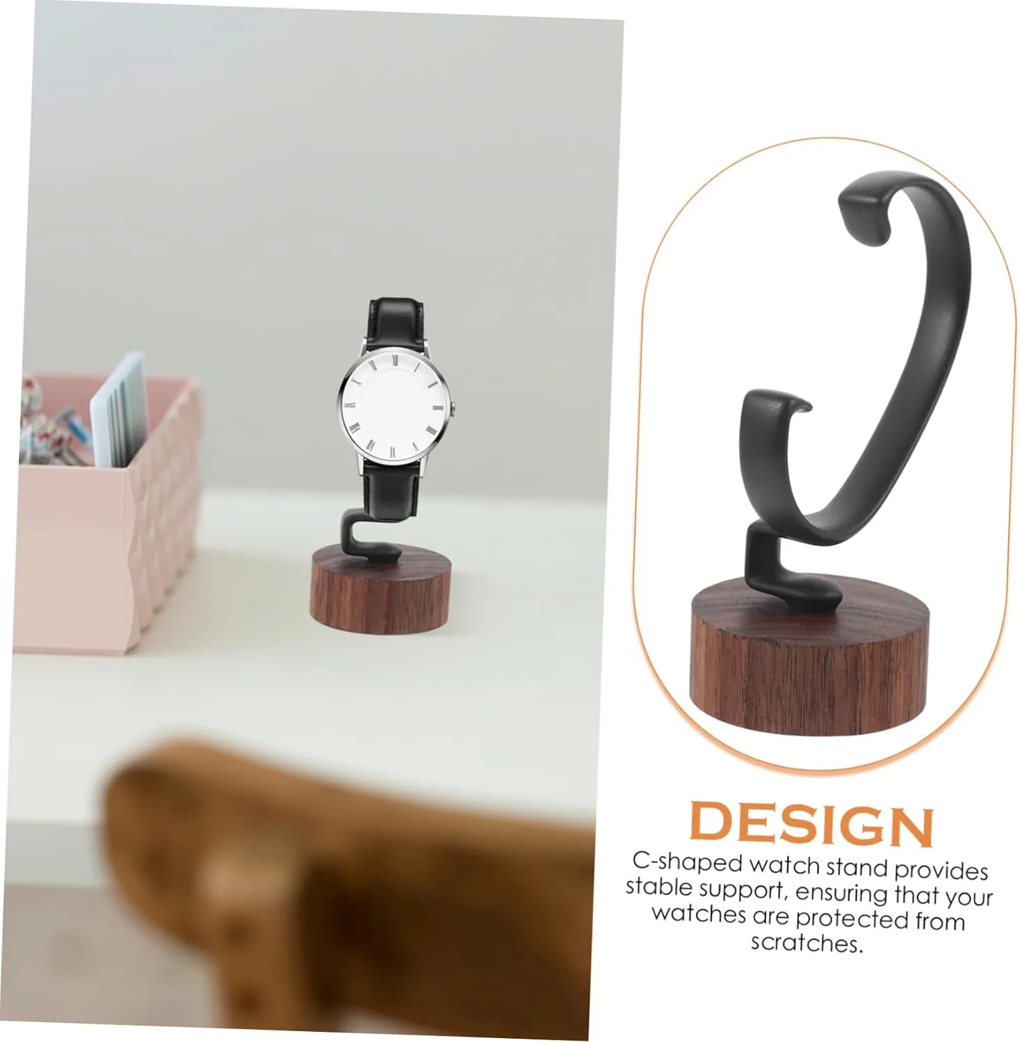Men Women Elegant Storage Design VALICLUD 3pcs Creative Walnut Wood hop source prospect due inactive Watch Display Stand Detachable Wrist Watch Holder for 