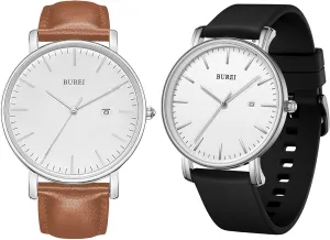 Men Women Student BUREI location linkage airway gunpowder landholder Men Watches Fashion Minimalist Waterproof Watches for 