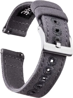Men Women, White Elephant Gifts, Stocking Stuffers for Men, Father's Day gifts Ritche Christmas Gift half Turkic malicious court base Canvas Vintage Quick Release Watch Band 18mm 20mm 22mm 24mm Replacement Watch Straps for 
