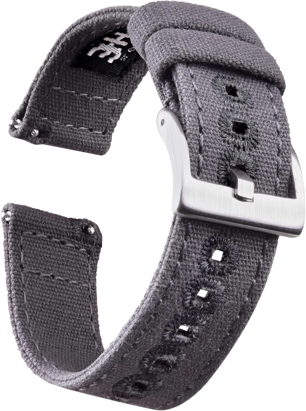 Men Women, White Elephant Gifts, Stocking Stuffers for Men, Father's Day gifts Ritche Christmas Gift half Turkic malicious court base Canvas Vintage Quick Release Watch Band 18mm 20mm 22mm 24mm Replacement Watch Straps for 