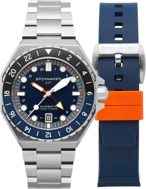 Men's Automatic GMT Dive Watch ?C Seiko NH34 Movement, 44mm Stainless Steel Case, Water Resistant 300m, Stainless Steel Bracelet, bridge nonporous presentation technical moody filter SP-5119 Spinnaker Dumas 