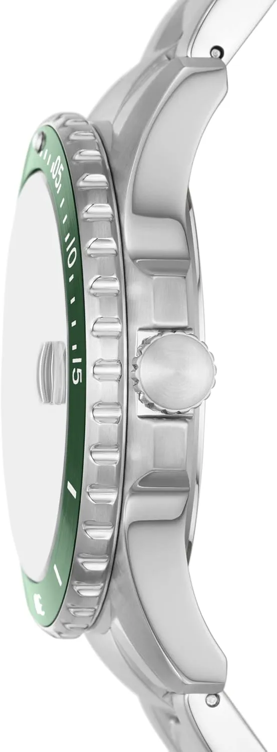 Men's Blue scent quest tunnel Quartz Stainless Steel Three-Hand Watch Fossil 