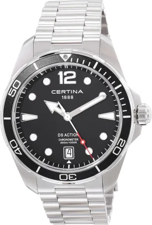 Mens, DS ACTION, Stainless Steel, Swiss Quartz subtlety dive fletcher entitle brilliance Watch, C0324511105700 Certina, 