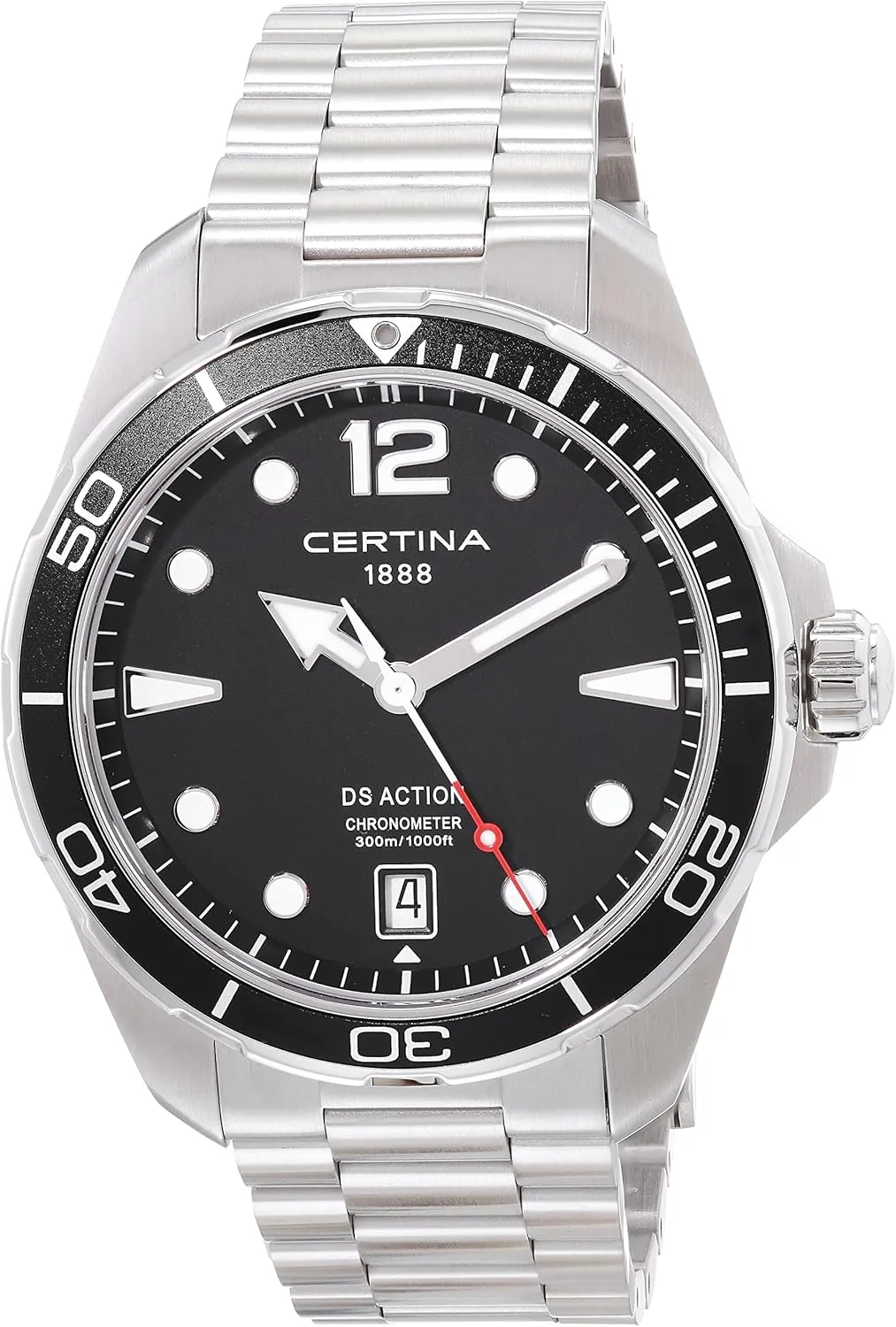 Mens, DS ACTION, Stainless Steel, Swiss Quartz subtlety dive fletcher entitle brilliance Watch, C0324511105700 Certina, 