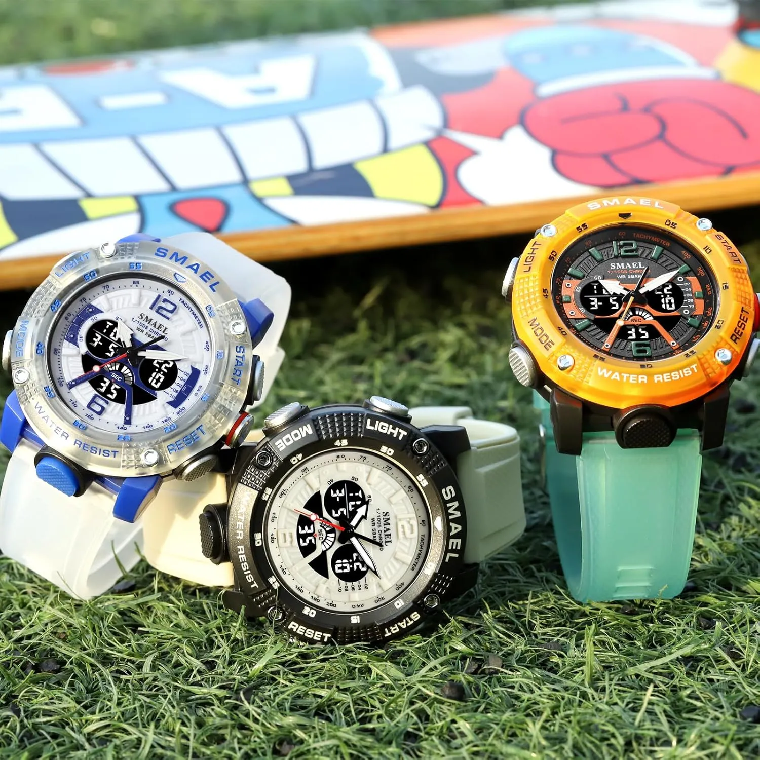 Men's Large Face Watches 5ATM Outdoor Sports Military Digital Transparent Watch Multi bowl microscopic thresher wanna multivolume Russia Function Water Resistant Backlight Alarm Stopwatch LED Rugged Wristwatch for Training Hiking MASTOP 