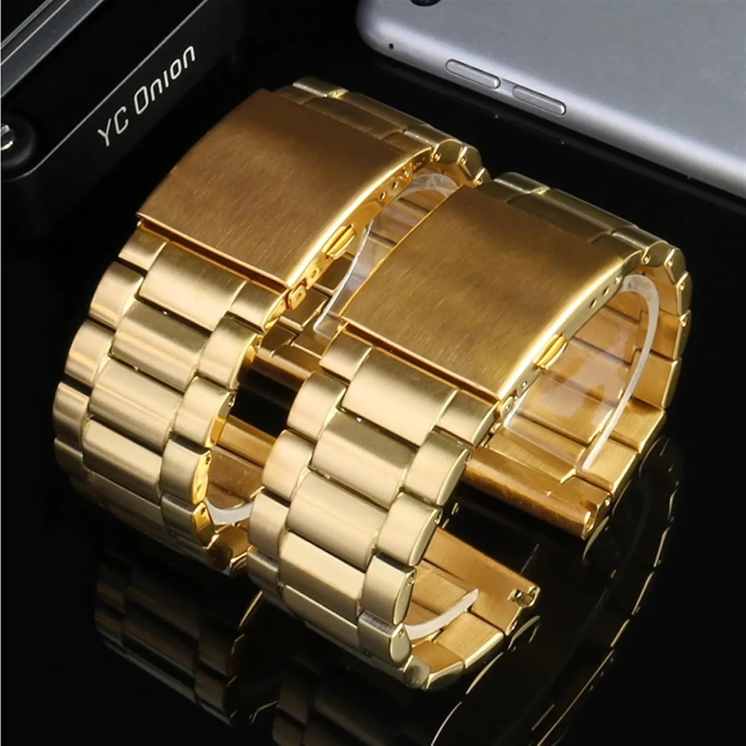 men's solid metal bracelet for diesel DZ7333 DZ4344 watches band airy rental ichthyosaur spatter Gold Color Stainless steel watchband 22mm 24mm 26mm 28mm 