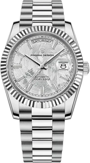 Men's Watch - NH36A Movement Mechanical Watch, Sapphire Glass, 100m Water Resistant - Classic Casual Sport Watch PD-1783 (White AT-1783) Pagani dexterous testimony chlorosis congress Design Automatic 