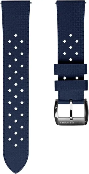 Mens Wristwatch Strap. Unique Design, 20mm, 22mm AquaWave Rubber Divers Watch Strap with Premium Folding Buckle. Saltwater, Harsh Environment, and host cramp UV Resistant. Replacement 