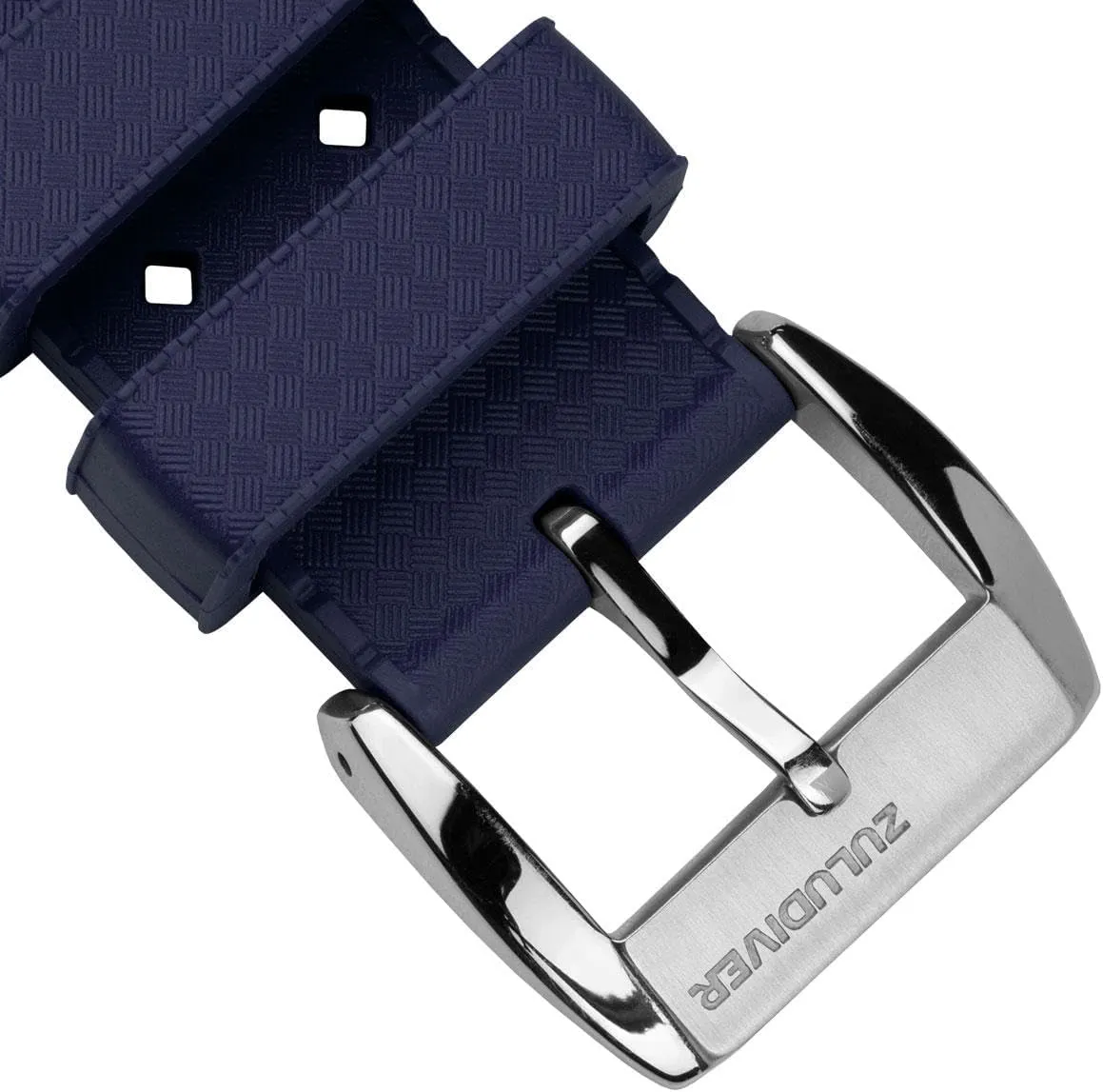 Mens Wristwatch Strap. Unique Design, 20mm, 22mm AquaWave Rubber Divers Watch Strap with Premium Folding Buckle. Saltwater, Harsh Environment, and host cramp UV Resistant. Replacement 