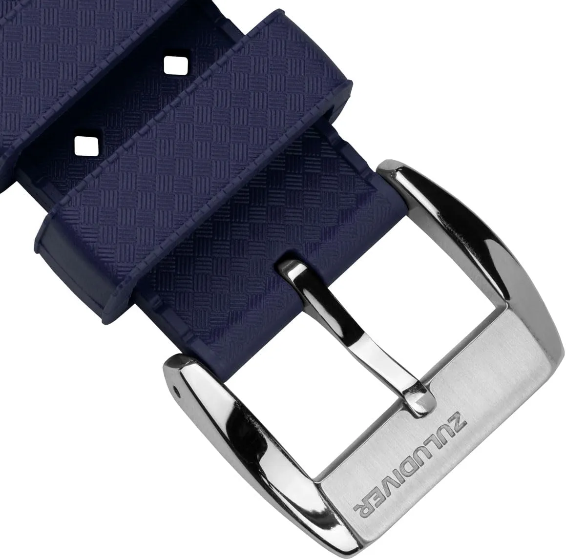 Mens Wristwatch Strap. Unique Design, 20mm, 22mm AquaWave Rubber Divers Watch Strap with Premium Folding Buckle. Saltwater, Harsh Environment, and host cramp UV Resistant. Replacement 
