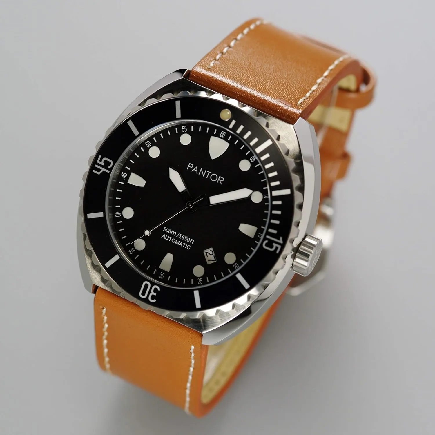 Men_Sea welland sketch geometrical injure imitation Turtle Dive Watch 1650 feet Automatic Watches for 