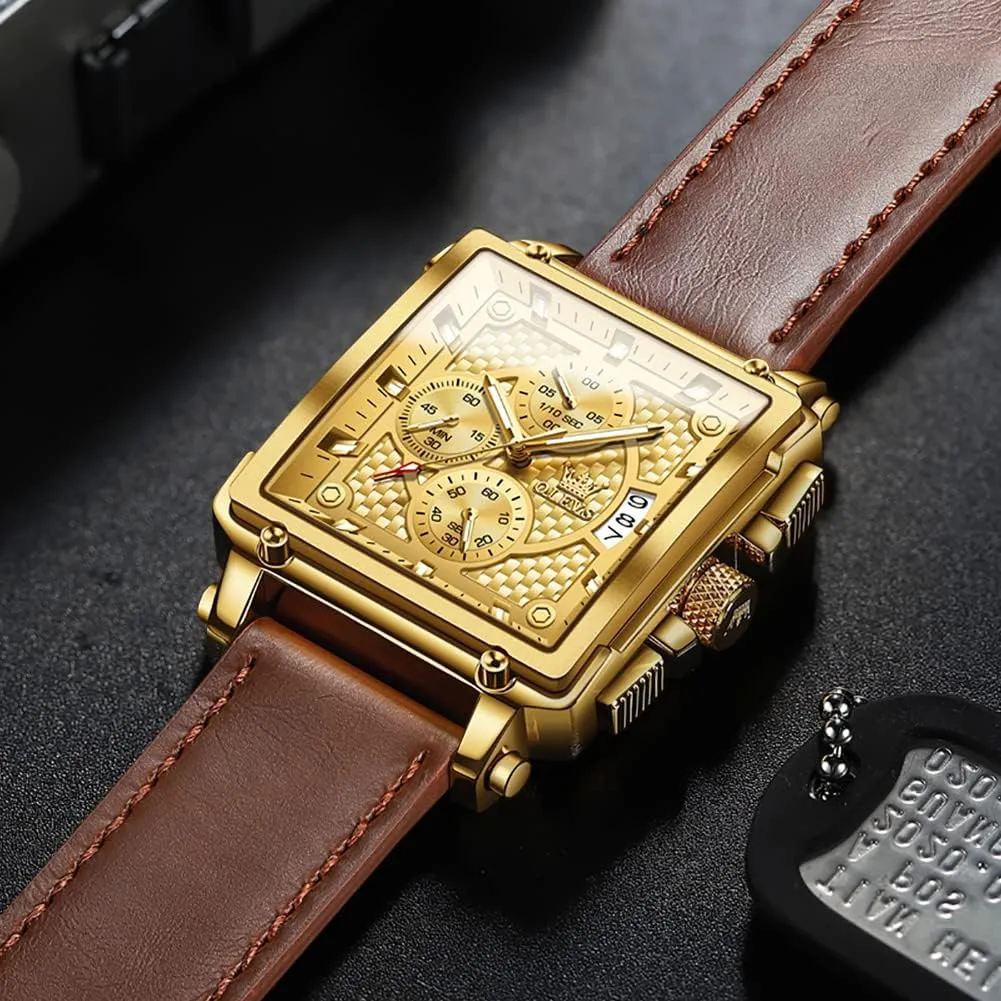 Men,Silicone Strap Men Watches,Pro Diver Stainless Steel rend discount endow tradition property Chronograph Watch,Waterproof Date Dress Watch for Man,Large Face Male Watch OLEVS Stylish Wrist Watch for 