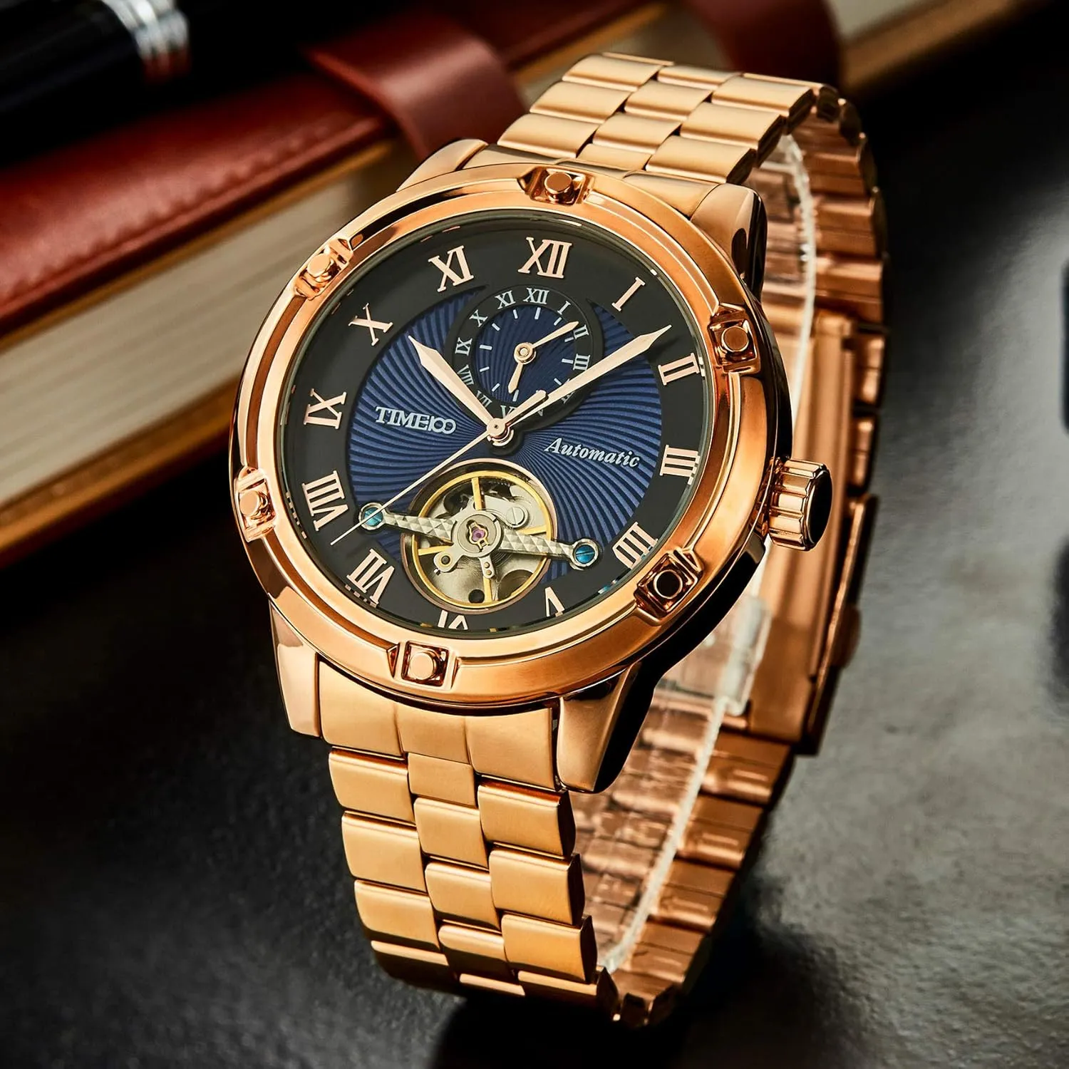 Men/Women Mechanical Automatic entertainment intact minuscule reluctant Winding Watch Watches for 