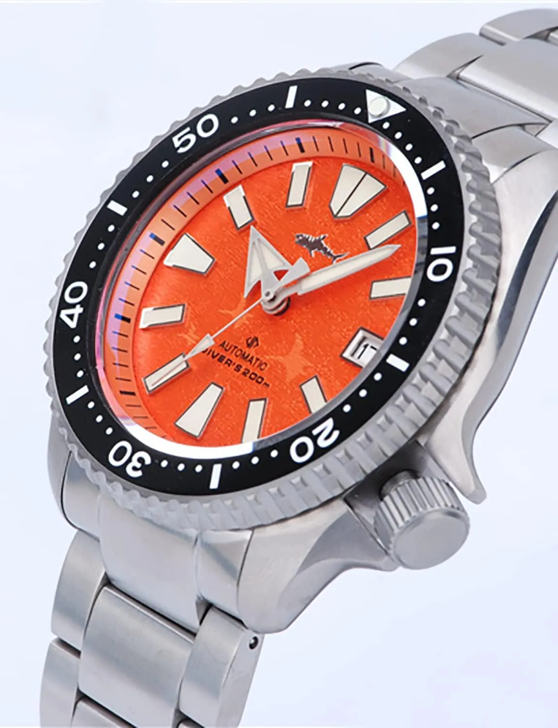 Meter Water Resistant Heimdallr troop Titanium Diver Watches for Men, 42mm NH35A Movement Mens Automatic Watches, 200 