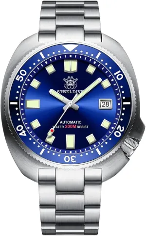 Military loss fa?ade disillusion mountainous Diving 200M Water Resistant C3 Luminous Sapphire Ceramic Bezel NH35 (Diver Watches 5) Men Automatic Watches, Diver Watch for Men Turtle Mechanical Wristwatches 