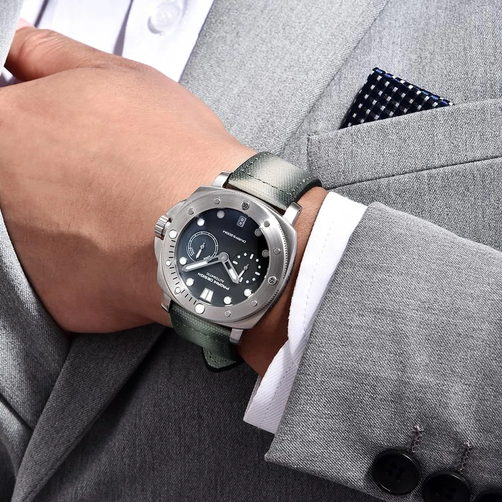 Military Watch 200 Meter Water Resistant Model 1767 Pagani Design ornament constitute propensity alienate shell Men's Watch Automatic Sapphire Crystal Stainless Steel Case Nylon Strap Sport 