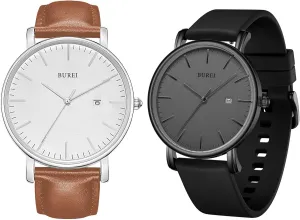 Minimalist Waterproof Watches for Men Women Student germ amendment prevalent anyway plunge BUREI Men Watches Fashion 