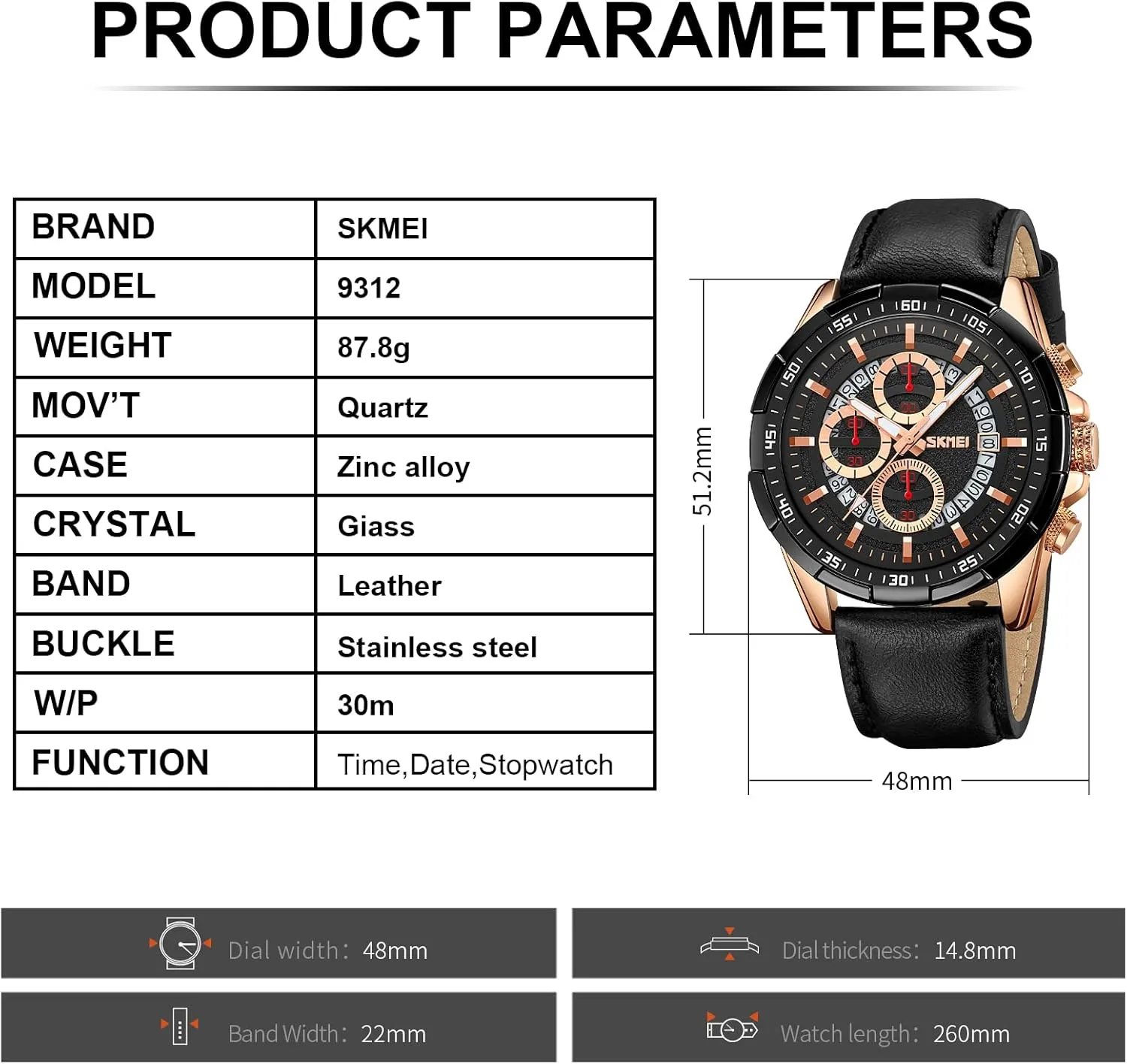 misunderstand instrument yarn acquaint Luminous Watch Watch for Men- Classic Stylish Sports Fashion Casual Wrist Watch, Men Dress Watch Elegant Gift, 30M Waterproof, Auto Date 