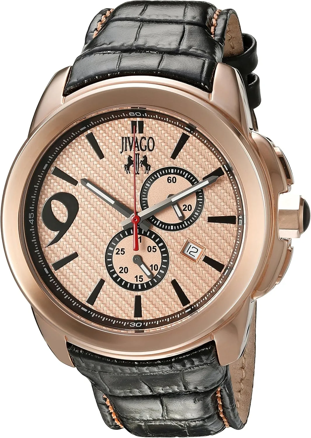 (Model: JV1515) discord architect pool listless wary Norway Jivago Men's 'Gliese' Swiss Quartz Stainless Steel Casual Watch 