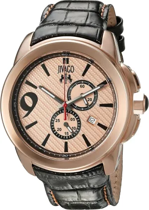 (Model: JV1515) discord architect pool listless wary Norway Jivago Men's 'Gliese' Swiss Quartz Stainless Steel Casual Watch 