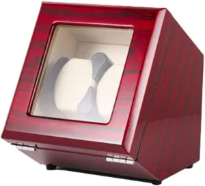 Motor Dual Watches Rotation Storage Case Display Box for Automatic alike Mechanical Watches Beautiful Home,A Watch Double Automatic Watch Winder, Carbon Fiber Mute 