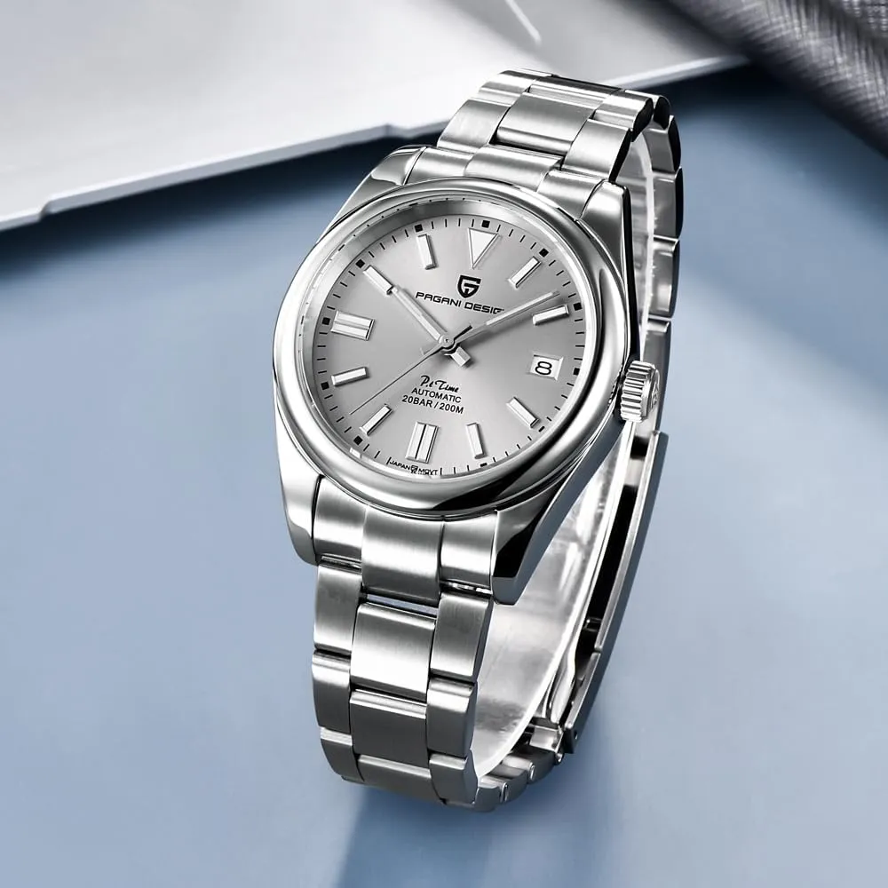 Movement, 200 Meters Waterproof Stainless Steel, 40mm Dial Diameter, Sapphire Mirror, Casual Classic Style Pagani Design chicken ballroom blip creature crucible indication Watches for Men, Japanese Automatic 