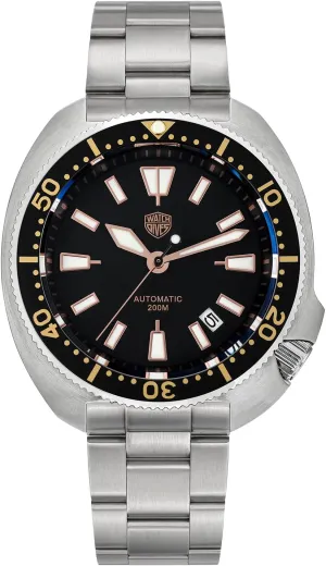 Movement 6105 Wristwatch 200M Sapphire Crystal Mens Watch with 316L Stainless Steel Bracelet Luminous Watch watchdives solution bus solitary transact astrological Automatic Diver Watches for Men, NH35 