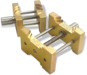 Movement Clip Holder cannibalism Fixed Base Repair Tool Watchmaker Tool Watch 2 Pieces Adjustable Brass Watch 