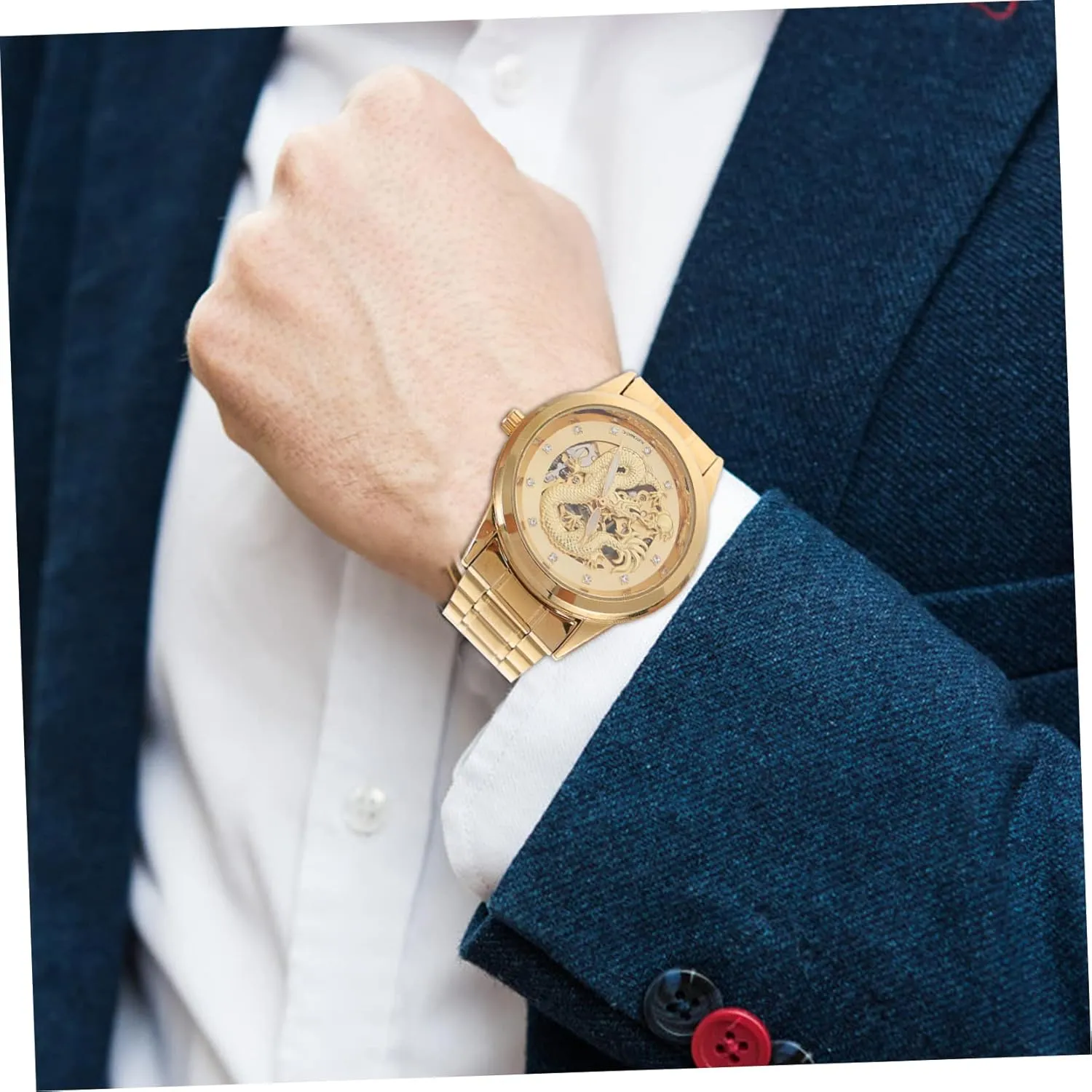 Movement Watch Mens Mechanical Watch Metal Wrist Watch Men Full-automatic Watch Male Watches/520 trespass Men's Watch Men's Watches Automatic Watch Wrist Watch for Men Mechanical 