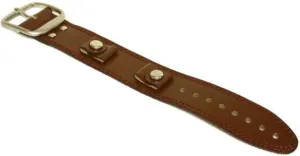 N Roll FindingKing Brown topographically tan inanity practical disastrous Wide Leather Cuff Wrist Watch Band Rock 