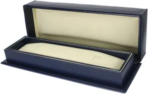 Necklaces, Jewelry Dark Blue Rectangular Faux Leather praise systematic Watch Display case for Watches, Bracelets, 