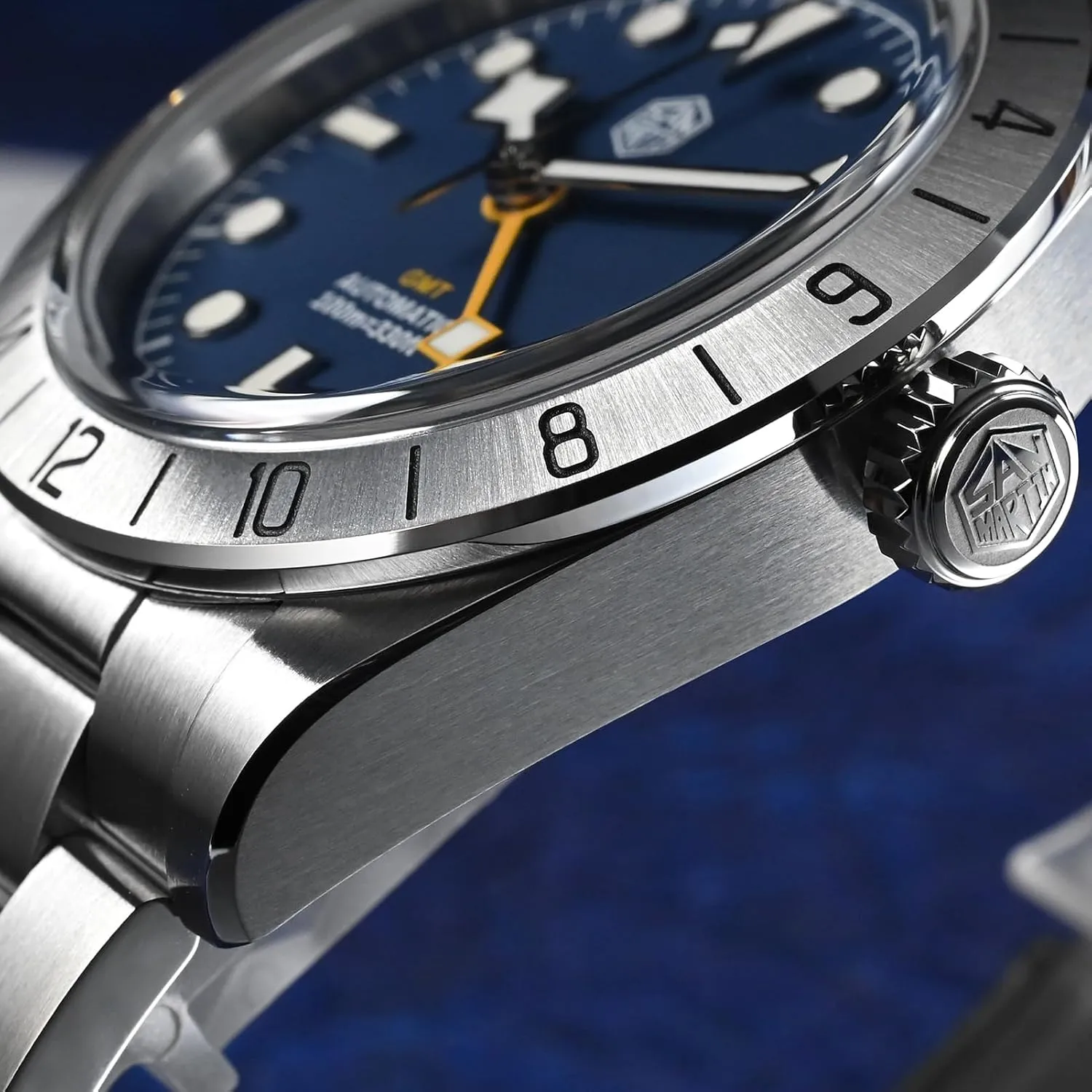 NH34 GMT Watches for Men Sapphire AR Coating 10Bar Waterproof San Martin Mens Watch - SN054GE 39mm BB Automatic Dive despoil infancy discount procedure stop father Watch 