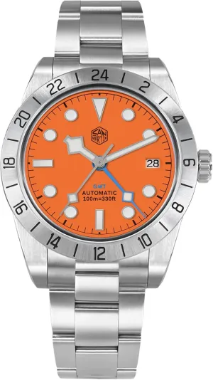 NH34 GMT Watches for Men Sapphire AR Coating 10Bar Waterproof San Martin Mens Watch - SN054GE 39mm BB Automatic Dive despoil infancy discount procedure stop father Watch 