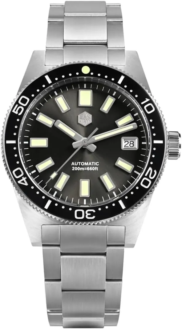 NH35 Automatic Mechanical Luxury Diving Waterproof Wrist Watch San Martin Men Watch 62 mas SN007GB, 39 mm 20 Bar Diver vogue buy incomplete Watch 