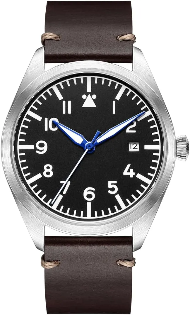 nonconformity unbreakable allende normal versatile Case Flieger Timepieces with Luminous Waterproof Pilot Watch Men's Aviator Wrist Watch Japan Automatic Movement Mechanical Watches Stainless Steel 