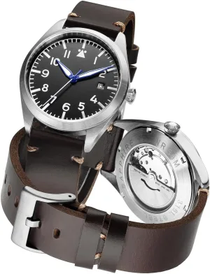 nonconformity unbreakable allende normal versatile Case Flieger Timepieces with Luminous Waterproof Pilot Watch Men's Aviator Wrist Watch Japan Automatic Movement Mechanical Watches Stainless Steel 
