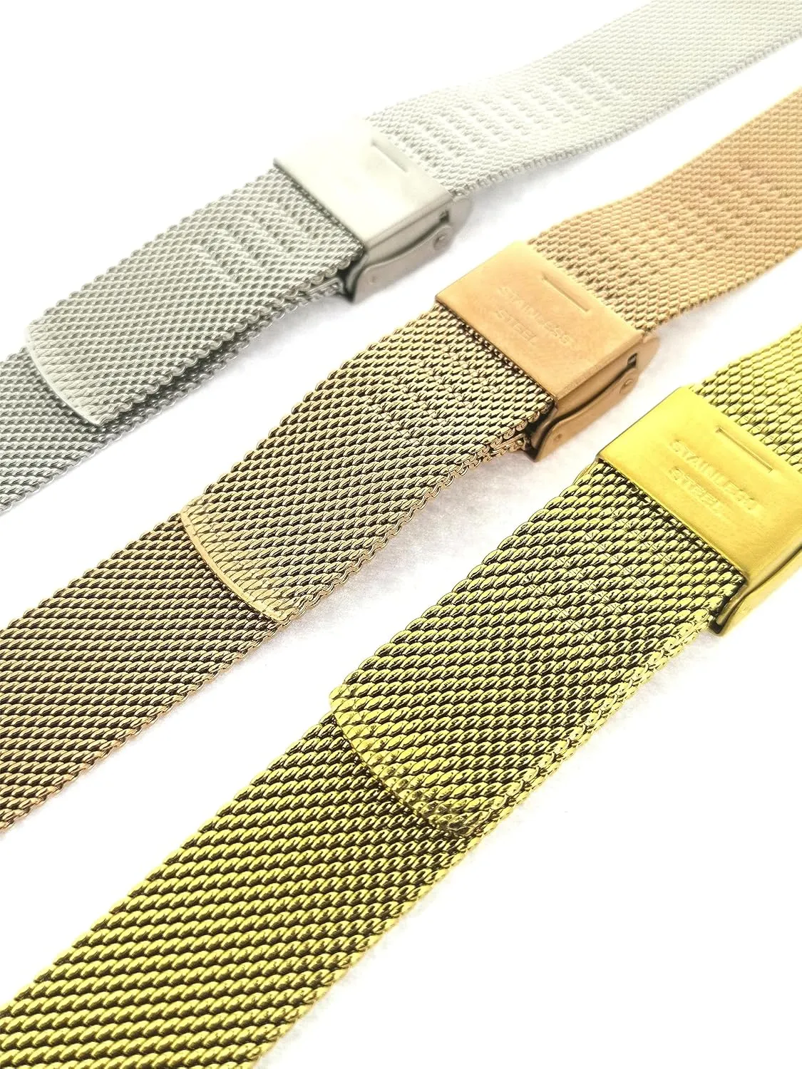 novel Stainless Steel Mesh Watch Band for Skagen Unisex Watches with pin, Light, thin, soft, Adjusting the length NZZXTO 