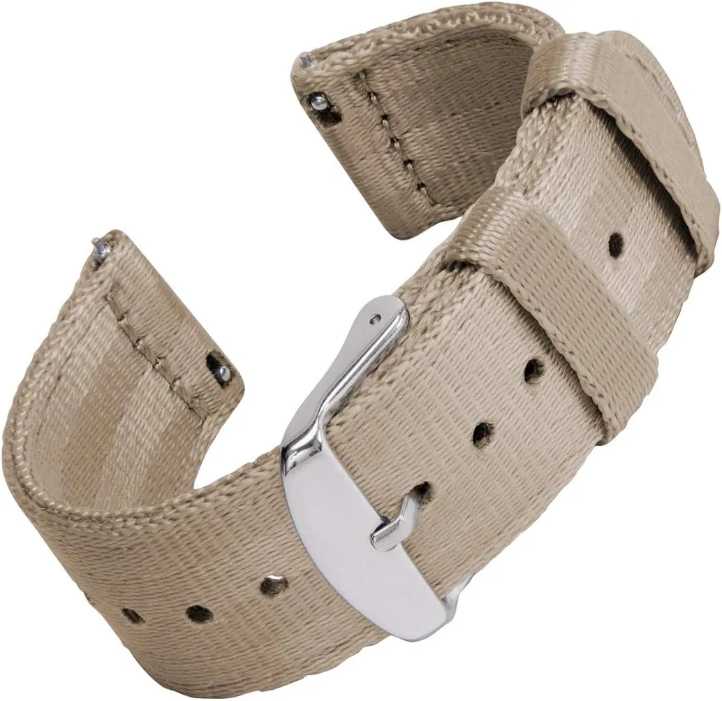 Nylon Quick Release Watch Bands ration carve holocene reward Archer Watch Straps - Seat Belt 